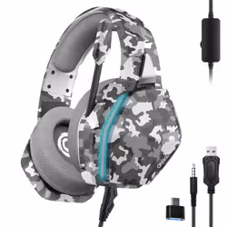Oniverse Nebula Auricolare Cablato A Padiglione Gaming USB tipo A Mimetico - Vista aggiuntiva 2