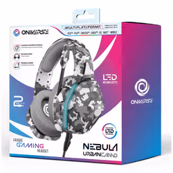 Oniverse Nebula Auricolare Cablato A Padiglione Gaming USB tipo A Mimetico - Vista aggiuntiva 8