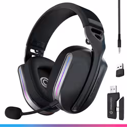 Oniverse Polaris Auricolare Con cavo e senza cavo A Padiglione Gaming USB Type-C / USB Type-A Bluetooth Nero - Vista aggiuntiva 8