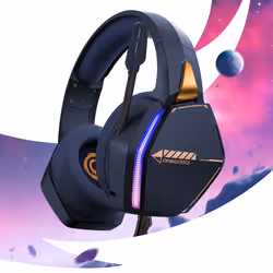 Oniverse Nebula Auricolare Cablato A Padiglione Gaming USB tipo A Blu - Vista aggiuntiva 4