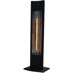 Habitat Et Jardin - Riscaldatore elettrico radiante Tornado - 2000W - Nero