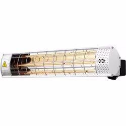 Riscaldatore da terrazza a infrarossi - 2000W - Argento Riscaldatore elettrico per patio Riscaldare uno spazio esterno non è ...