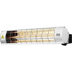 Habitat Et Jardin - Riscaldatore da terrazza a infrarossi - 2000W - Argento