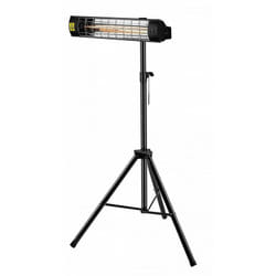 Habitat Et Jardin - Treppiede per radiatore elettrico - 1,1-1,8 m - Nero