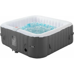 Habitat Et Jardin - Spa gonfiabile riviera in pvc - 6 posti - Grigio/bianco