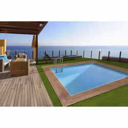 Habitat Et Jardin Caimans Piscina con bordi Piscina rettangolare 9500 L Legno - Vista aggiuntiva 2