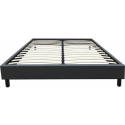 Habitat Et Jardin - Base letto 'Andy' - 160 x 200 cm - pvc - Grigio antracite