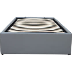 Habitat Et Jardin - Letto singolo con contenitore in pvc Ava - 90 x 190 cm - Grigio