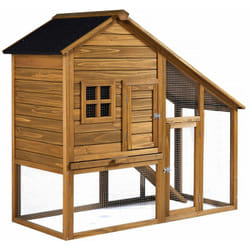 Pollaio in legno Lily con cassetta nido - Marrone