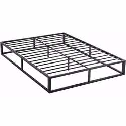 Struttura letto a piattaforma - 160 x 200 x 25 cm - Nero - Peso 23,5 kg - Carico massimo 200 kg - Antiruggine Struttura letto ...