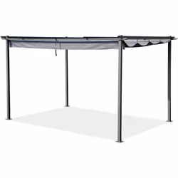 Pergola con tetto retrattile - 3 x 4 m - Antracite