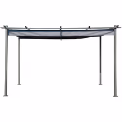 Pergola con tetto retrattile - 3 x 4 m - Antracite - Vista aggiuntiva 4