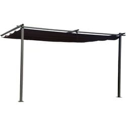 Habitat Et Jardin - Pergola con tetto retrattile - 3 x 4 m - grigio antracite