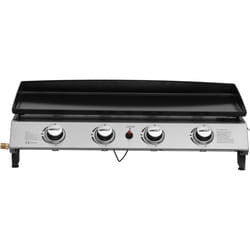 Plancha a gas 4 fuochi &quot;Jolly&quot; - 10 Kw - Grigio