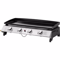 Plancha a gas 4 fuochi &quot;Jolly&quot; - 10 Kw - Grigio