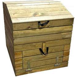 Habitat Et Jardin - Compostiera in legno 500L Douglas 80 x 80 x 85 cm