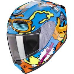 Scorpion Exo-JNR Air Fun Casco per bambini, blu-arancione, dimensione M