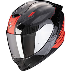 Scorpion Exo-1400 Evo 2 Air Luma Casco, nero-rosso, dimensione XL per uomo