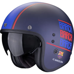 Scorpion Belfast Evo FC Barcelona Casco Jet, rosso-blu, dimensione L per uomo