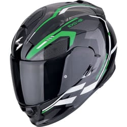 Scorpion Exo-491 Kripta Casco, nero-bianco-verde, dimensione S per uomo