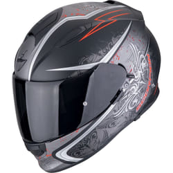 Scorpion EXO-491 Run Casco, nero-rosso, dimensione S per uomo