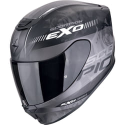 Scorpion EXO-391 Ava Casco, nero-argento, dimensione S per uomo