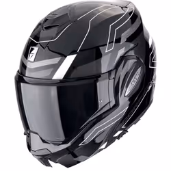 Scorpion EXO Tech Evo Conquer Casco, nero-bianco, dimensione M per uomo - Vista aggiuntiva 2