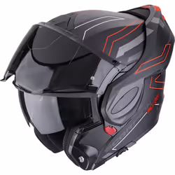 Scorpion EXO Tech Evo Conquer Casco, nero-rosso, dimensione L per uomo - Vista aggiuntiva 3