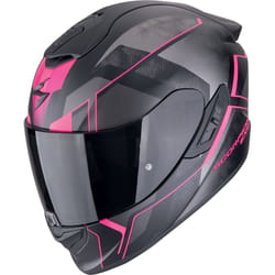 Scorpion EXO-1400 Evo II Air Intensio Casco, nero-rosa, dimensione S per uomo