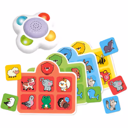 Nathan Loto sonore, 2 anno/i, Sonoro, Funzione vocale, Batterie richieste, Cartoncino, Plastica, Multicolore
