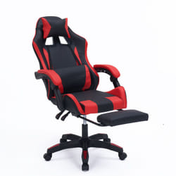 Concept-usine - Sedia da gioco ergonomica nera e rossa Altair