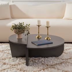 Tavolino rotondo podium antracite 90cm Questo tavolino antracite si distingue per il suo ingegnoso concetto 2-in-1, pensato p ...