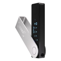 Ledger Nano X Portafoglio hardware con chiavetta USB Nero, Argento