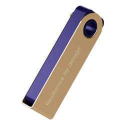 Ledger Nano S Plus Portafoglio hardware con chiavetta USB Oro, Viola