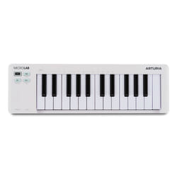 Arturia MicroLab mk3 tastiera MIDI 25 chiavi USB Bianco
