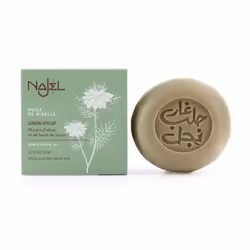 NAJEL SAV07NJ/5, Cute e capelli, Saponetta, Calmante, Levigante, Verde, Rotondo, Olio di semi di cumino nero