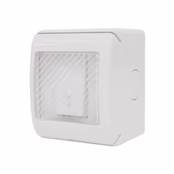 Pulsante con cavo a 2 fili in plastica ABS, bianco con alimentazione diretta a 230V senza necessità di installare un trasform ...