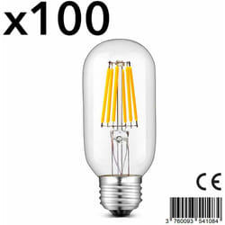 Confezione da 100 lampadine a filamento led E27 6W sedna