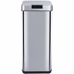 Portarifiuti da cucina automatico rettangolare con reggetta Capacità 50L modello PARKSIDE in acciaio inox Finitura in acciaio ...