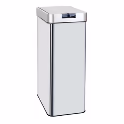 Cestino automatico rettangolare con reggiatura Capacità 70L modello SILVERLAKE in acciaio inox Finitura in acciaio inox spazz ...