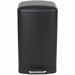Cestino a pedale rettangolare con secchio. Capacità 40L. Modello GREENWICH in acciaio inossidabile. Finitura in acciaio inoss ...