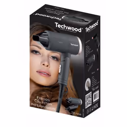 Techwood TSC-1296 asciuga capelli 1300 W Nero