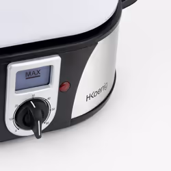 H.Koenig VAP12 pentola a vapore 3 cestello/i Superficie piana 1000 W Nero, Acciaio inox - Vista aggiuntiva 4