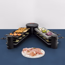 H.Koenig RP360 griglia per raclette 8 persona(e) 1200 W Nero - Vista aggiuntiva 5