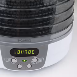 H.Koenig DSY700 disidratatore alimentare Nero, Grigio, Bianco 250 W - Vista aggiuntiva 4