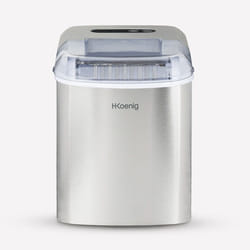 H.Koenig KB14 Macchina per ghiaccio portatile 12 kg/24h 120 W Argento
