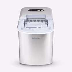 H.Koenig KB14 Macchina per ghiaccio portatile 12 kg/24h 120 W Argento