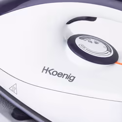 H.Koenig V32 ferro da stiro a caldaia 2180 W 2 L Piastra in Ceramica Viola, Bianco