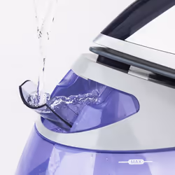H.Koenig V32 ferro da stiro a caldaia 2180 W 2 L Piastra in Ceramica Viola, Bianco
