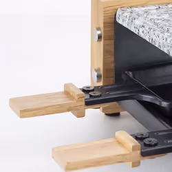 H.Koenig WOD2 griglia per raclette 2 persona(e) 350 W Nero, Grigio, Bianco, Legno - Vista aggiuntiva 4